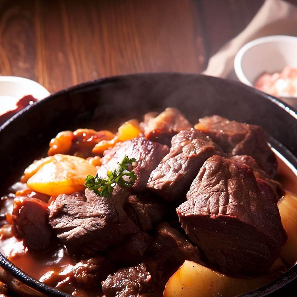 Beef Brisket Stew: a hearty and delicious meal perfect for a cold winter day! #beefbrisket #stew #comfortfood