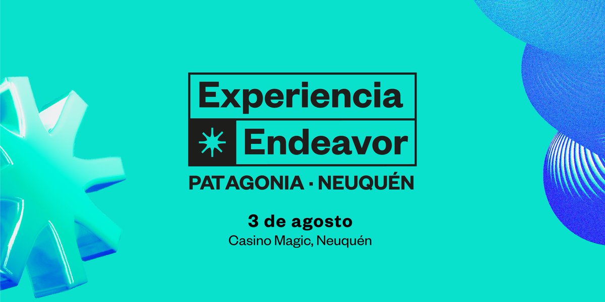 ANIDEneuquen's tweet photo. No te pierdas el evento #Endeavor más grande de la Patagonia.
Más información en nuestra web: https://t.co/qo9kl5gBc3
#ANIDE #innovacion #ciencia #tecnologia #creatividad #EconomiaDelConocimiento #Patagonia #neuquen https://t.co/vcz1tZd7LU