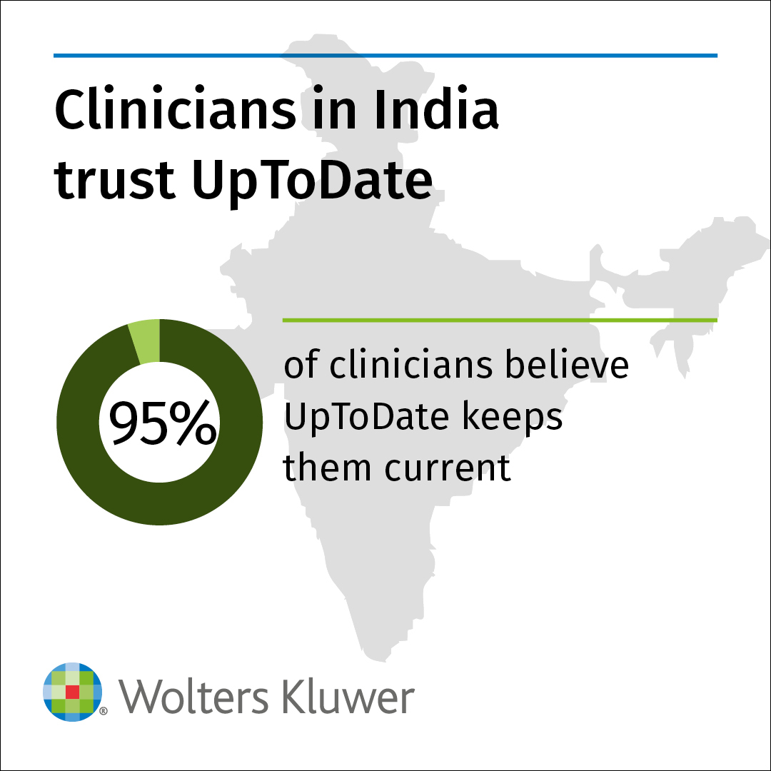 In #India, healthcare professionals rely on #UpToDate to keep them current with evidence-based #ClinicalDecisionSupport that is clear, actionable, and rich with real-world insights. Learn more. ow.ly/25Jm50K7LHz #BestCareEverywhere