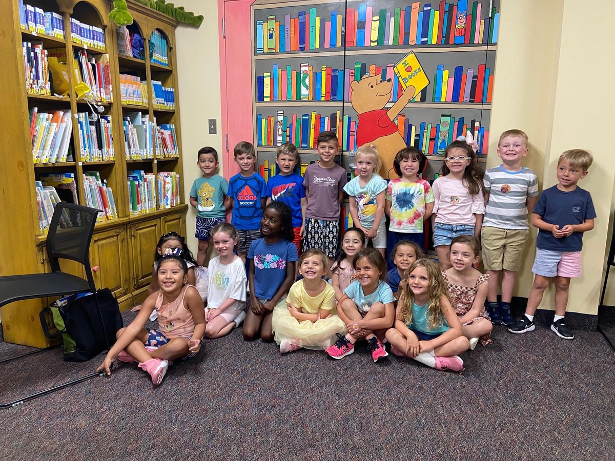 rvcpl's tweet photo. RVC Summer PreK visited the library this week. They enjoyed storytime, got their first library cards and checked out books!

#RVC #RVClibrary #Events #librarylife #summer #firstlibrarycard #library #RockvilleCentre #PreK https://t.co/G0ia1QnTfP