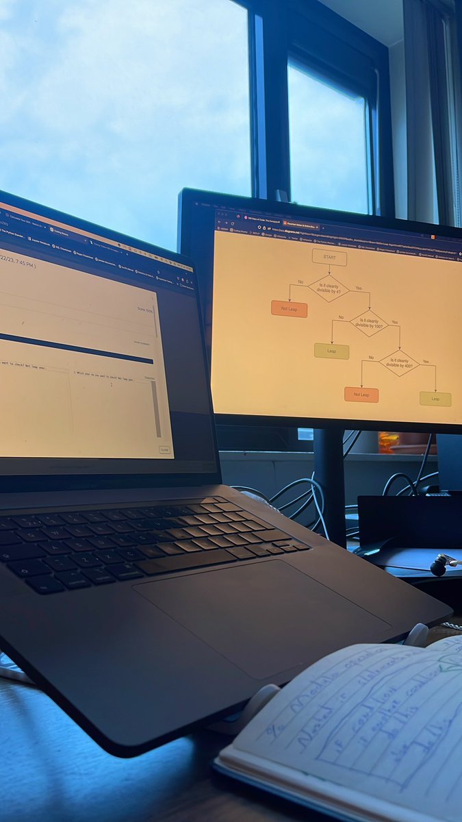_addinator_'s tweet photo. Day 6 of #Python is done ✅ 

More flow charts and conditional statement practice! I was tired but I did it! Time for some well-deserved fastfood! 

#100DaysOfCode https://t.co/YshUmHK7AQ