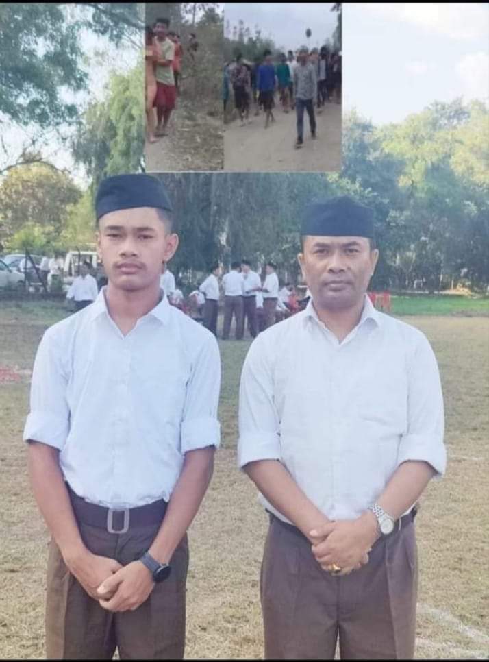 BMTV85's tweet photo. यह दोनों RSS के महान राष्ट्र भक्त है जिन्होंने मणिपुर की घटना करवाएं
फोटो ज्यादा से ज्यादा शेयर करें संघ परिवार पूरे देश में नंगा हो जाए https://t.co/8aR0Aq1akG