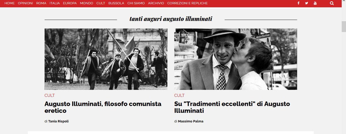 Oggi compie 86 anni <a href="/augustoillu/">augusto illuminati</a> un maestro, un filosofo, un compagno e un redattore che fin dalla prima ora e instancabilmente giorno dopo giorno contribuisce all'esperienza editoriale indipendente <a href="/DinamoPress/">DinamoPress</a>: tanti auguri Augusto, con una sezione speciale dedicata sul sito!