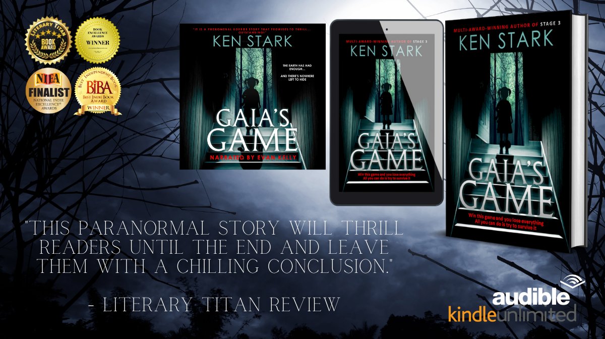 The last sound she heard on this Earth was a scream.
A man's scream. Reginald's scream.
It was long, loud, and ended in a wet, sloppy whimper.
After that, everything in Elizabeth's world went black.
Forever.
#Free #kindleunlimited
📌getbook.at/gaiasgame
#horror #mustread
