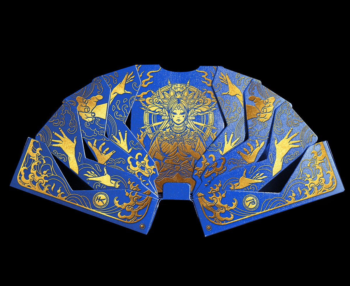 Asura Playing Cards Blue. A limited edition print run. #Art #ASURA #playingcards #pastlives #illustration #drawing #playingcardart #characterart #digitalart #artist #draw #manga #anime #cardexperiment #阿修羅