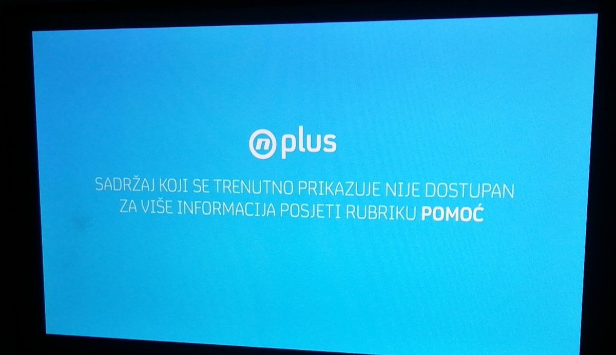 Pilendrina's tweet photo. @novahr  zašto ne mogu gledati sadržaj koji se u živo prikazuje, a plaćam pretplatu?! https://t.co/3MhgsFPT4n