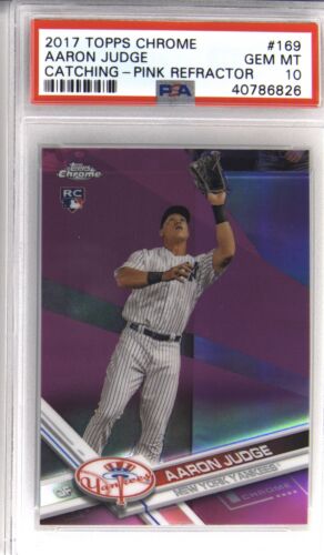 2017 Topps Chrome Aaron Judge Pink Refractor #169 PSA 10 #ad #baseballcards https://t.co/4W1eOmMKM4 https://t.co/r5GTnKoDxU