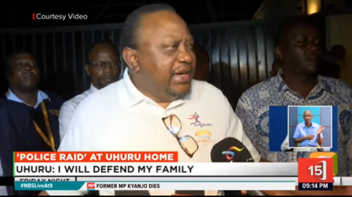 Former Kenyan President Uhuru Kenyatta has told President <a href="/WilliamsRuto/">William Samoei Ruto, PhD</a> to go for him, not his family. Kenyatta’s call comes after the government raided his son’s home.

<a href="/KTNNewsKE/">KTN News</a>

#NBSLiveAt9 #NBSUpdates