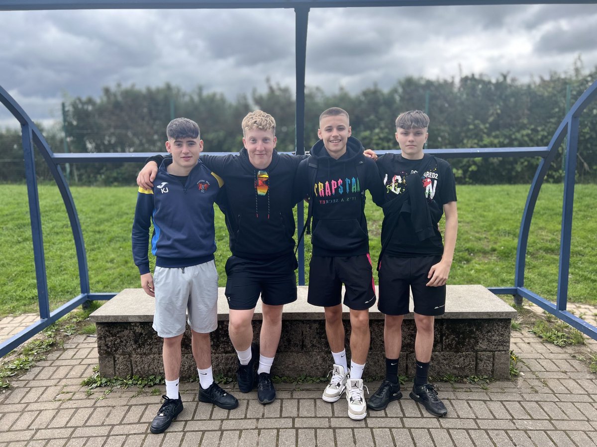 Congratulations to these four for making the district team football team for next season very proud of you! Best of luck boys looking forward to watching your journey. <a href="/MaestegSchool/">Maesteg School</a> @MissHopkinsWea1 not goodbye see you later ❤️