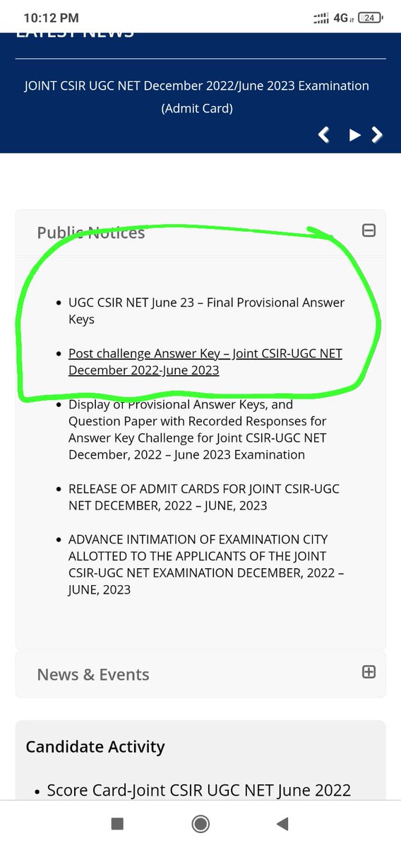 GaraiRamanath's tweet photo. @VinayPa739861 @DG_NTA @HRDG_CSIR @ugc_india @EduMinOfIndia When we have already final key (post challenge key), why they upload another key as June 2023 while this is merged exam of UGC CSIR NET December 2022 and june 2023, what's wrong with you @DG_NTA @mamidala90 @ugc_india https://t.co/7Mzp9ZJywa