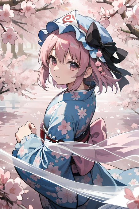 「cherry blossom print japanese clothes」 illustration images(Latest)
