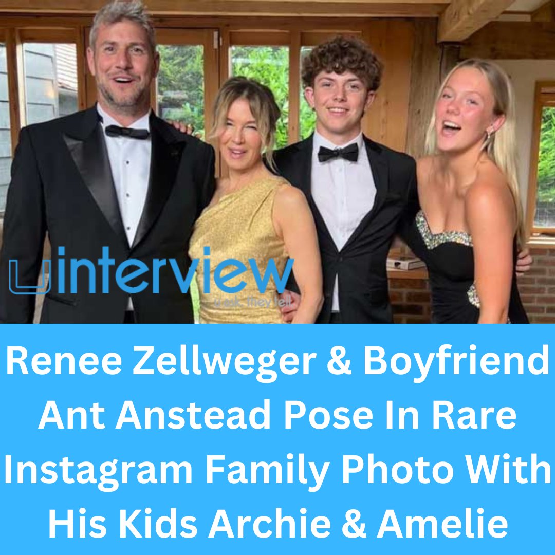 Renee Zellweger & Boyfriend Ant Anstead Pose In Rare Instagram Family Photo With His Kids Archie & Amelie

#reneezellweger #boyfriend #antanstead #igfamilyphoto #family #celebrity #celebritycouple #celebritynews 

Read full story: https://t.co/mqndB9lgaF https://t.co/k43UEMnwFU