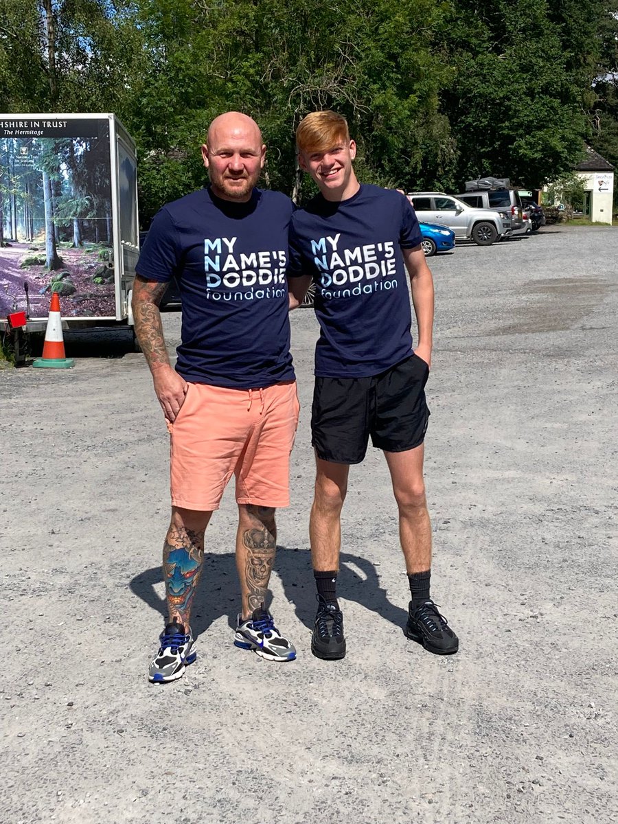 Erskine58's tweet photo. Up at Killiecrankie today, watching my grandson &amp; family friend doing the bungee jump. All for a good cause, raised money for #MND @MNDoddie5 @bungeescotland Well done Stuart and Charlie. https://t.co/TFxyJAlwSZ