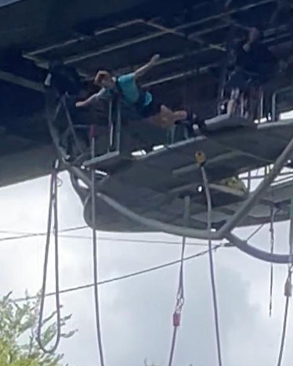 Erskine58's tweet photo. Up at Killiecrankie today, watching my grandson &amp; family friend doing the bungee jump. All for a good cause, raised money for #MND @MNDoddie5 @bungeescotland Well done Stuart and Charlie. https://t.co/TFxyJAlwSZ