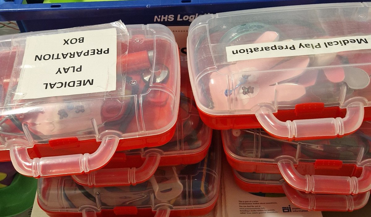 Those of you who have visited us know that our medical preparation boxes are a big favourite when it comes to learning about coming to hospital. We need your help! We need new ones ! Can you help ? Please email susan.marshall21@nhs.net or contact L49. #donate #hospitalplay