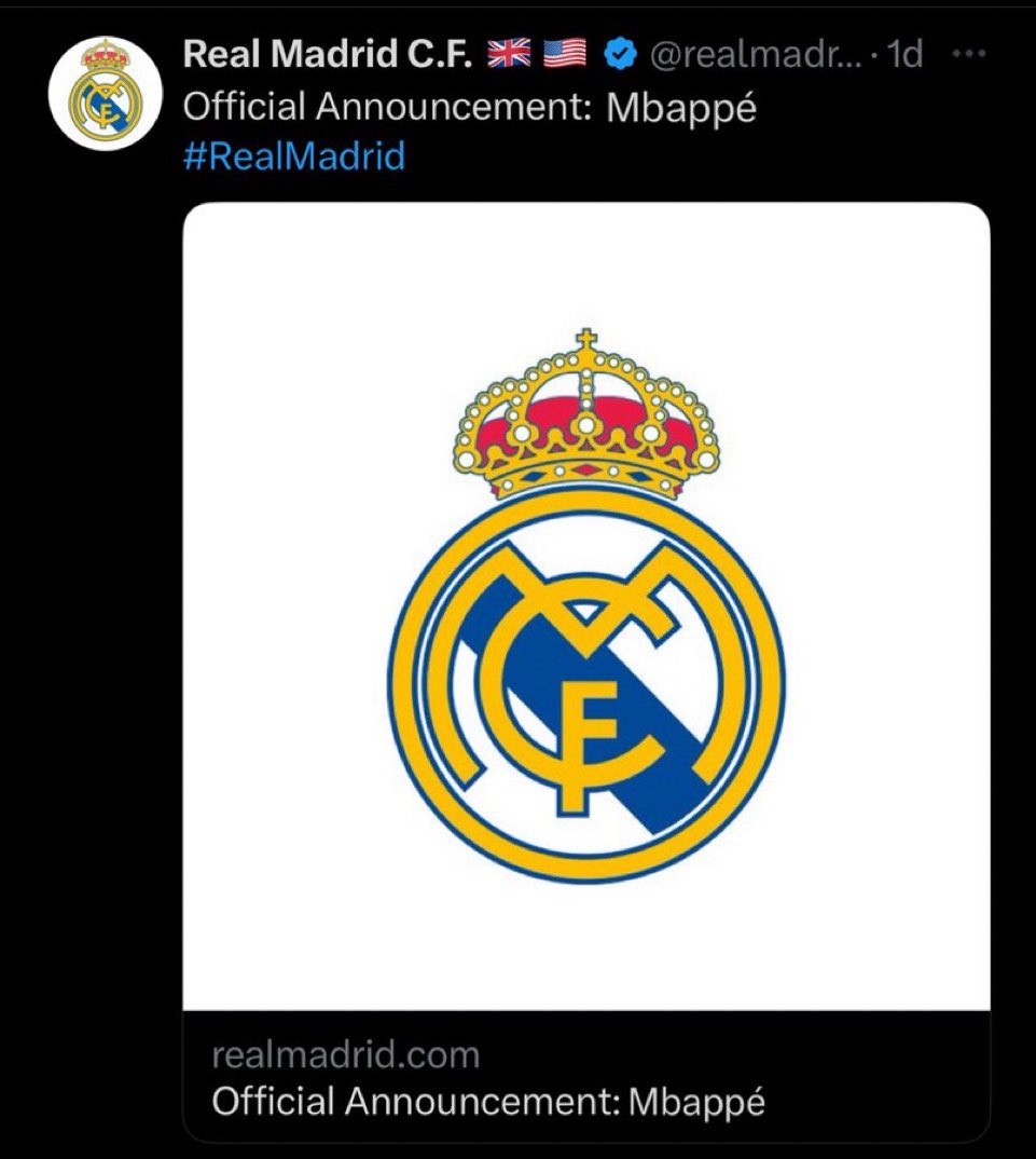 The internet will explode the day when Real Madrid’s official page shows this. https://t.co/YzoakcRFxM