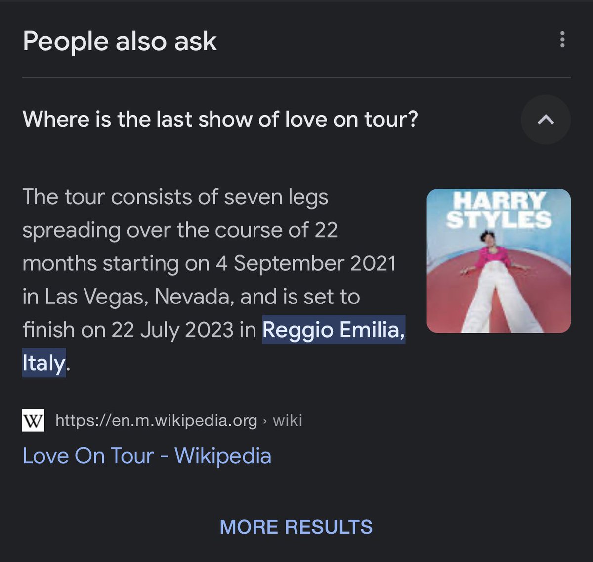 rt if you’ve been here since the beginning of love on tour