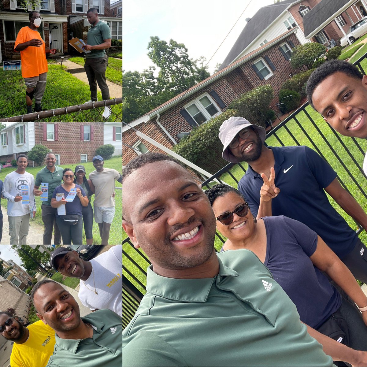 Ward 7 Precincts 92 &amp; 100 are in the books. Perfect weather to canvass and talk to Ward 7 neighbors about the @ward7democrats 
#ward7demsontherun🏃🏾‍♂️🏃🏾‍♀️2.0