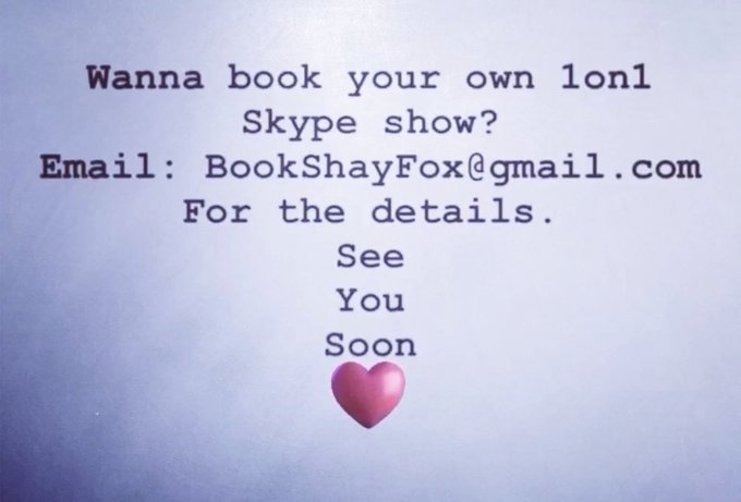 I LOVE DOING SKYPE SHOWS W MY FANS!! Just finished one 💓 https://t.co/iqxWUyjQEh<a href="/tag/oneday"class="tags"><span>#oneday</span></a>