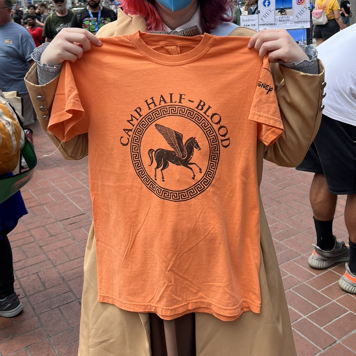 Oráculo dos Semideuses  Percy Jackson 🔱 on X: 🚨🚨🚨 A camisa OFICIAL do  Acampamento Meio-Sangue da série de Percy Jackson está sendo vendida na  #SDCC2023 📸: subjectifymedia  / X