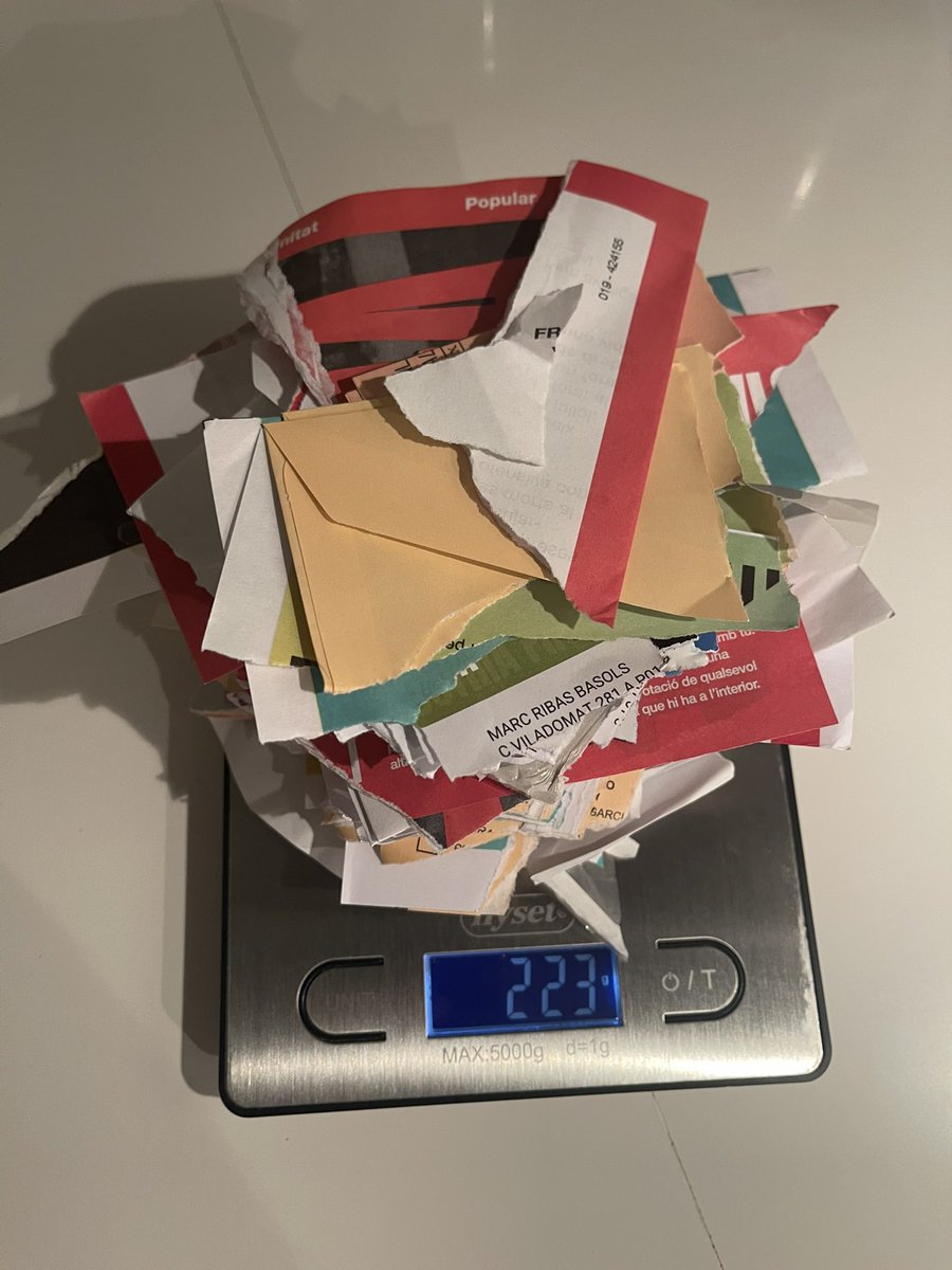 223gr. de propaganda electoral por unos 37M de votantes en ESPAÑA nos dan mucha basura política…#Elecciones2023