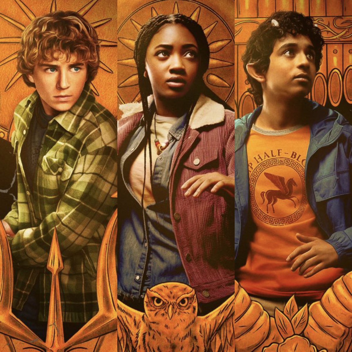 #PercyJackson is now trending after the release of character posters of the main leading trio!