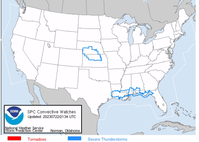 Current  Severe storm watches MAP
  Track storms at https://t.co/HNLPnb8GMF
#tornado #radar #warning #storm #hail #debris #long #track #wx  #wind #damage #weather #news #storming https://t.co/7wnYpDBPw0