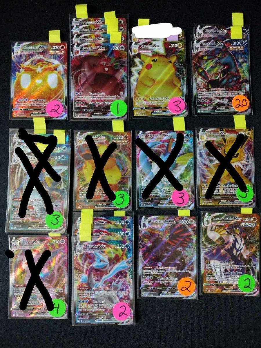 Itz_Pole_Cat's tweet image. 🚨Sale Alert🚨
vmax/vstar leftover sale!

PWE= $1 (4 max, buyers risk) 
PWE= $2 (5 cards, buyers risk) 
BMWT=$5  

The sale works like a claimed sale, if I heart your comment, you got the card.  

Invoices will be sent later with the total and cards you claimed.