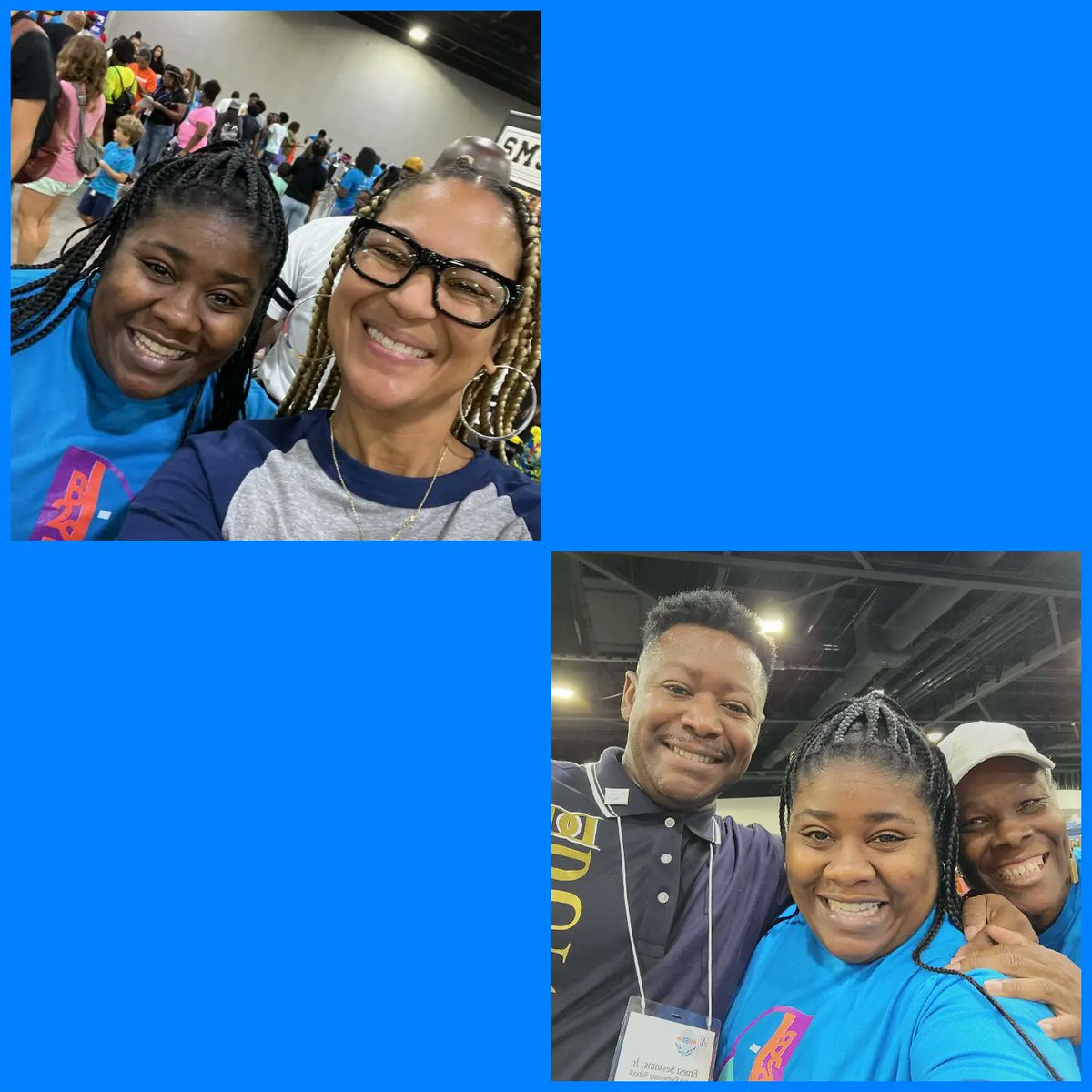 SimplyEdDucated's tweet photo. My current principal @perrythalise and former principal @DunbarSessoms were at the @apsupdate Back to School Bash! #volunteering #AtlantaPublicSchools #B2SB https://t.co/jvEiTPtOwI