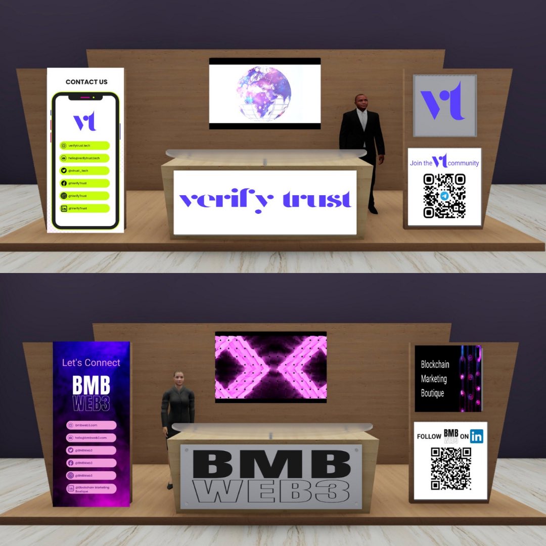 SilviaMogas's tweet photo. WOW! The Future is NOW the Future is HERE! 🛸🛸
We are at the #metaverse, and you can visit 💥 @BMBweb3 & 🌐@vtrust_tech
#Metaverseisthefuture #Metaverseiscoming #Web3 #Web3Marketing #futureisnow https://t.co/WtsATQEPgM