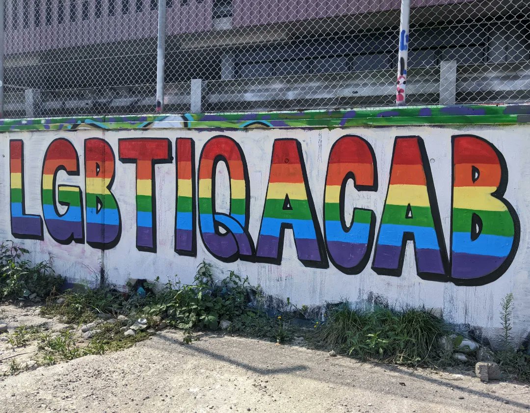 LGBTIQACAB seen in Zurich, Switzerland