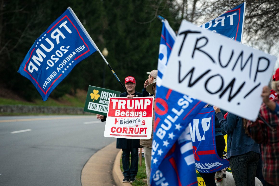 JoJoFromJerz's tweet photo. In more than 60 court cases, judges looked at the allegations trump was making about the 2020 election being stolen from him & determined they were without any merit.
MAGA: trump won!

The randomly selected jury in the E. Jean Carroll case saw enough evidence to find trump liable.
MAGA: he’s innocent!

The randomly selected grand jury in Manhattan saw enough evidence to indict trump for the hush money payments.
MAGA: he’s innocent!

The randomly selected jury in the documents case saw enough evidence to indict trump.
MAGA: he’s innocent!

The Chaos Caucus of trump flunkies says Biden committed impeachable crimes while VP.
Their primary “witness” is a Chinese spy and their “evidence” is a laptop full of hacked Hunter Biden dick pics that’s been manhandled more than Madison Cawthorn at a Republican coke orgy.
MAGA: he’s guilty!

We all know they don’t base what they “think” in things like facts or truth, evidence or proof.
And they don’t have to.

Because juries do.