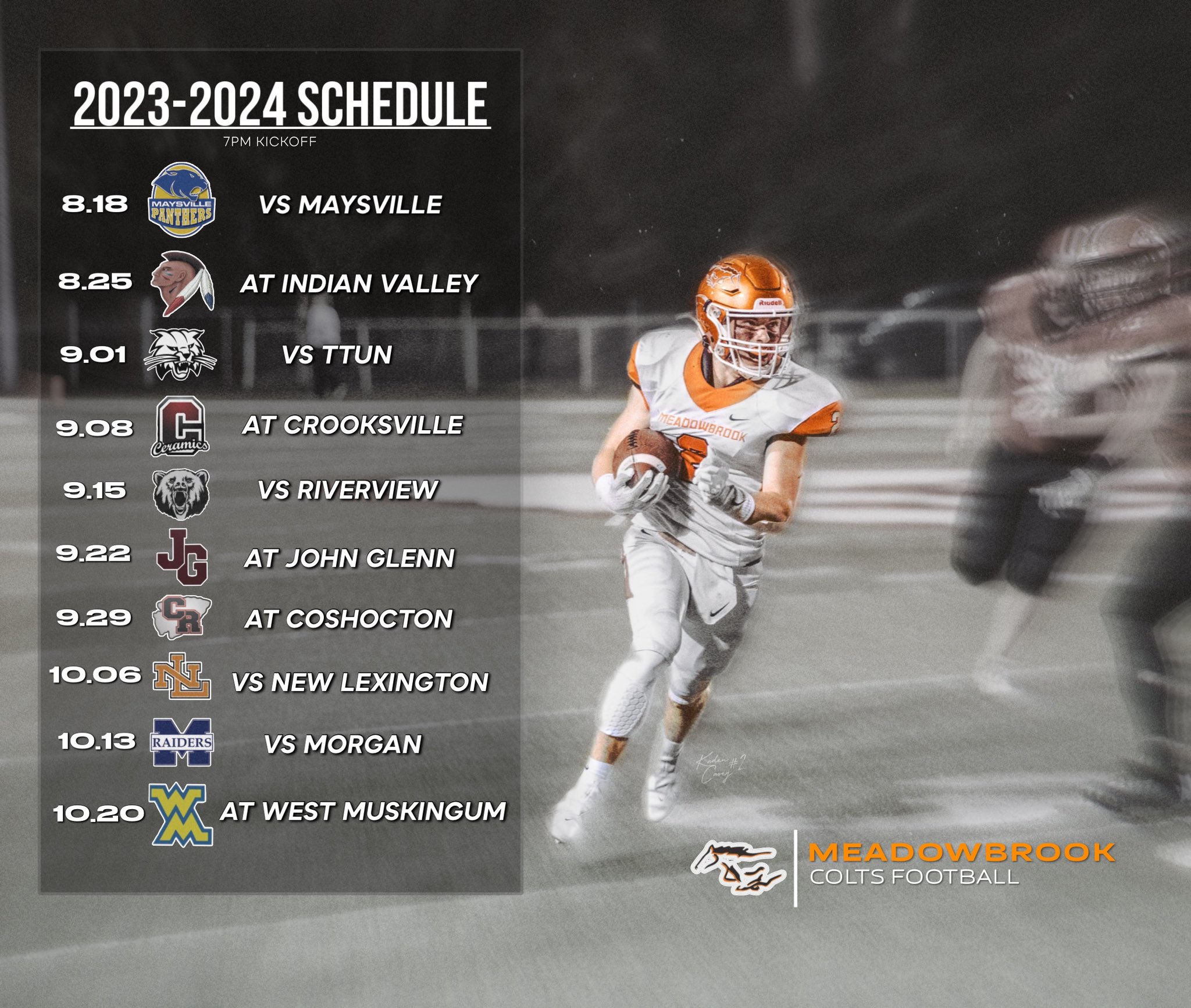 Kaden Casey on Twitter "Meadowbrook Colts Football 20232024 Season