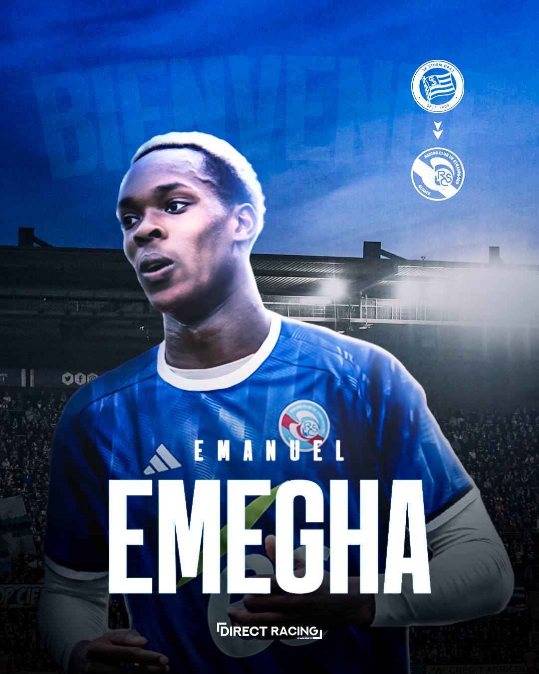 Emanuel Emegha joins Racing Club de Strasbourg Alsace - Racing