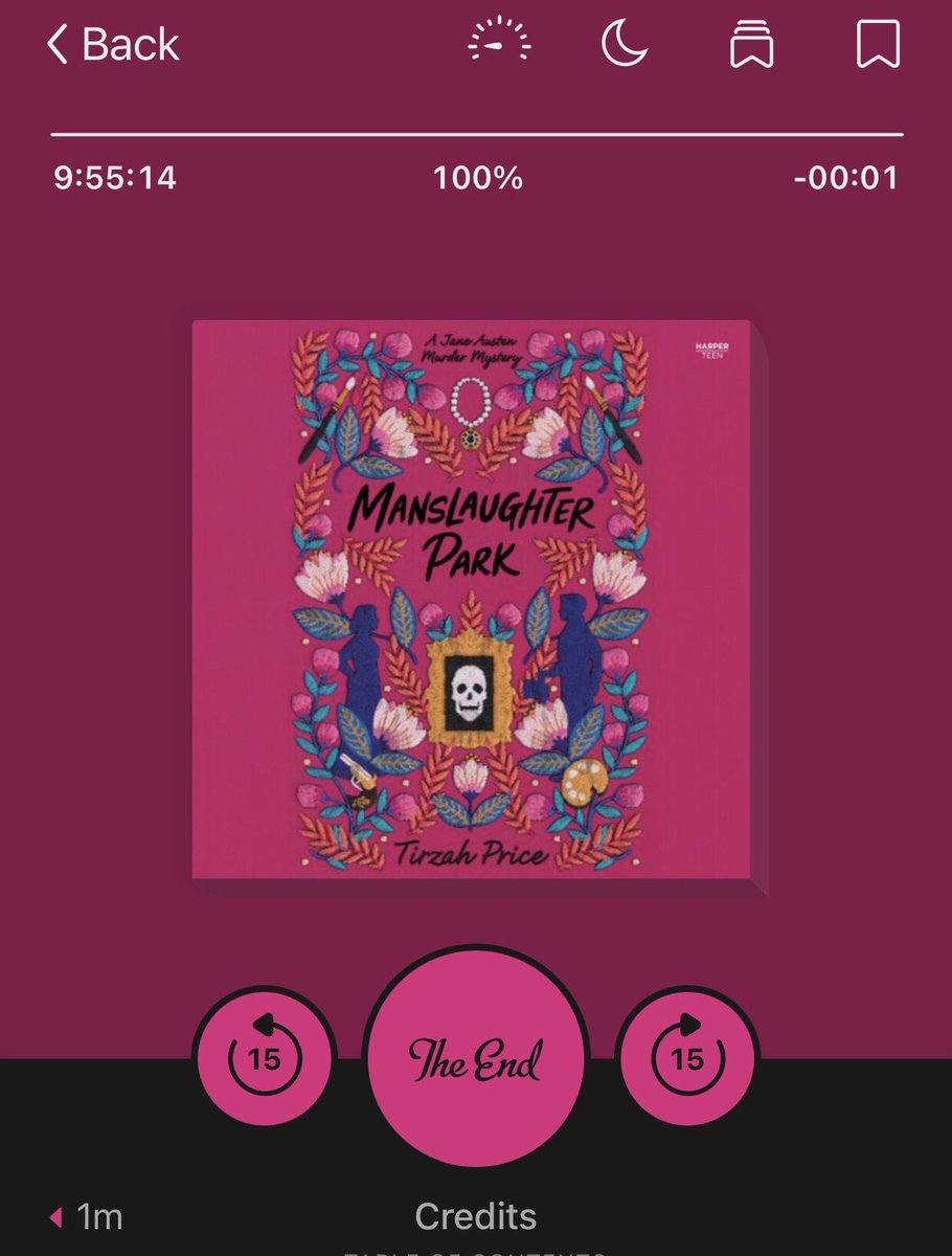 In which Edmund is more shifty and Fanny less mousy as she tries to solve the mystery of her uncle’s death, while an unexpected romance blossoms. Great epilogue, interesting author note. ❤️ <a href="/moragsims/">Morag Sims</a> narration. Can’t wait for next book! <a href="/TirzahPrice/">Tirzah Price</a> <a href="/DISD_Libraries/">Dallas ISD Libraries</a> #bookaday