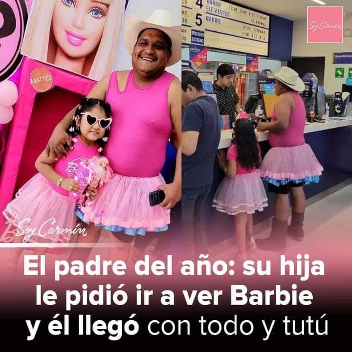 Papá, vístete de Ken y no de Barbon(Barbie Grande). #Mexico #Barbie #Ideology  El Feminismo y sus películas.