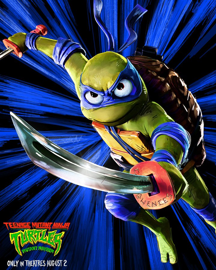 Nieuwe Ninja Turtles Mutant Mayhem karakterposters