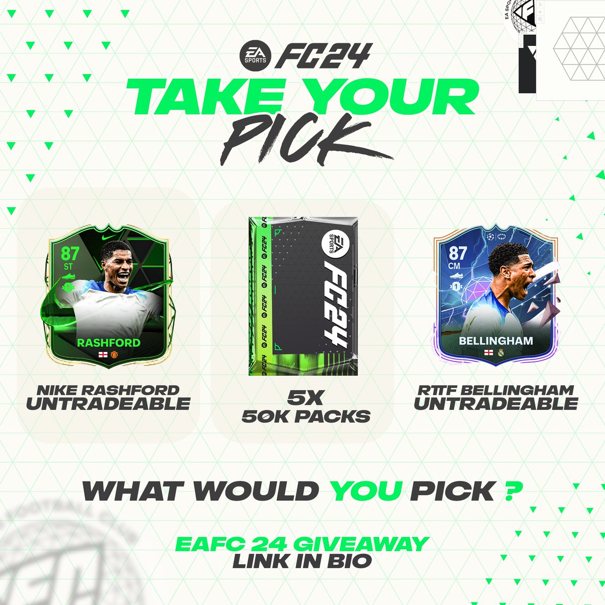JuniorHoboFC's tweet photo. What would you choose from this EAFC 24 Ultimate Team pick? #EAFC #EAFC24 https://t.co/dvAkRs9t2S