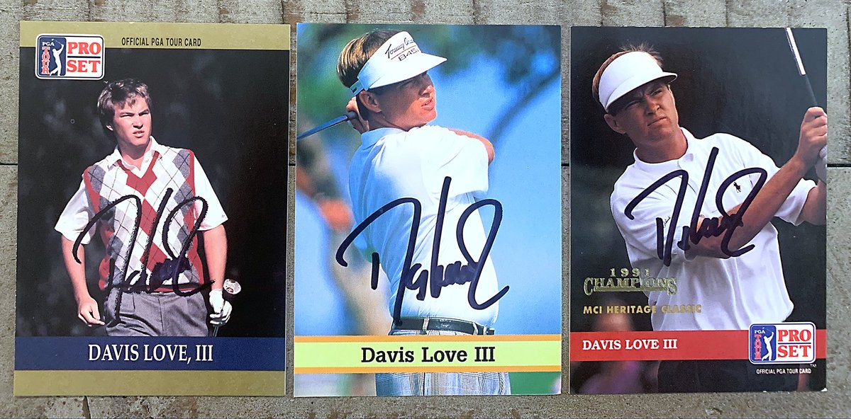 Davis Love III – 37 Pro Wins, PGA Championship in '97, @GolfHallofFame. Autographs thru the mail. 
#ttm #ttmsuccess @egfancyrider60 @StarrsCards @HeyMattPatt @20thBaseball @BravestarrCards @caliser786 @mjs80377 @gfgcom @zmills4 @KenLynes @georgesands58 @PGAChampionship @UNC https://t.co/jWlUGM5bPr