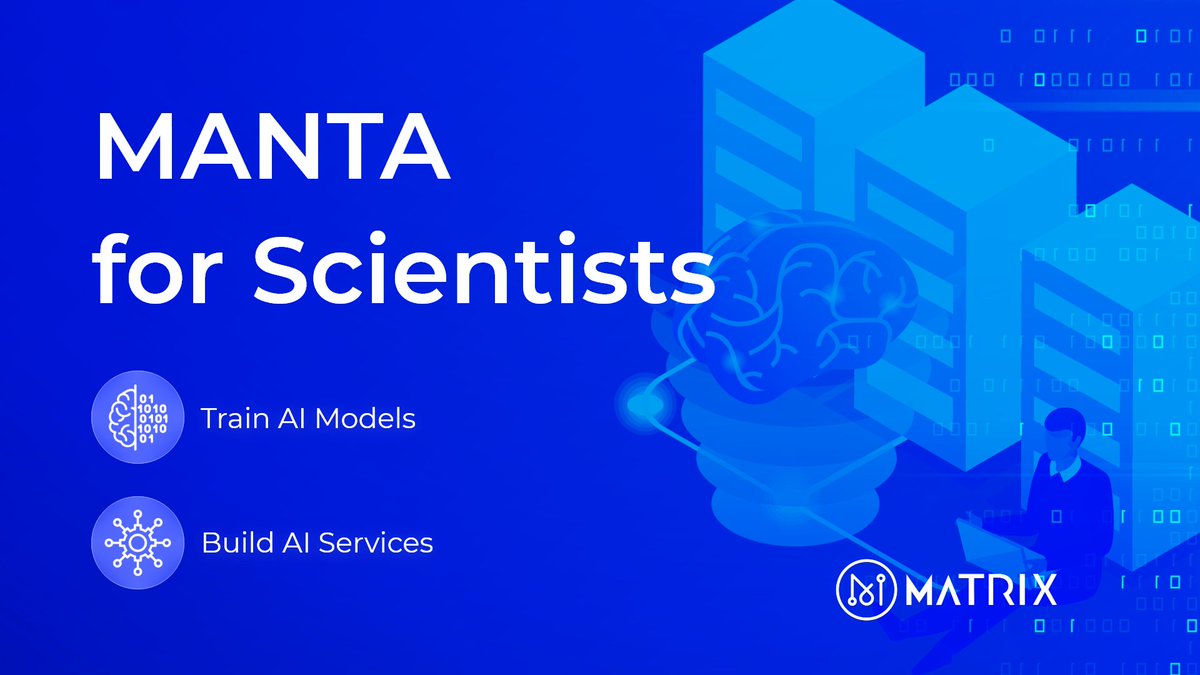 🔹For scientists, MANTA is a platform that allows you to leverage the computing power provided by miners to train your #AI models and build your own AI services. 👀

The guide is here ✅ 
youtu.be/m4BDwLMp0bM

#mining #gpu $MAN