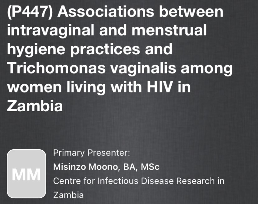 Have you heard of possible non-sexual transmission of #STIs? Come check out the poster by <a href="/cidrzinfo/">CIDRZ NGO</a> and <a href="/ISPMBern/">ISPM Bern</a> presented by Misinzo Moono #Trichomoniasis #IUSTI2023 #ISSTDR2023 <a href="/nicolamlow/">Nicola Low #EveryDayCounts #StillFBPE</a> <a href="/KatiTaghavi/">Kati</a>