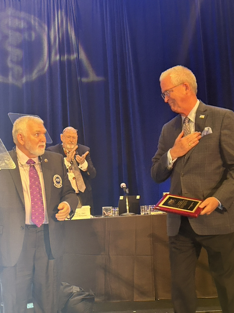 AOAforDOs's tweet photo. William J. Burke, DO, dean of Ohio University Heritage College of Osteopathic Medicine at Dublin, has been awarded the Distinguished Service Award, the AOA's highest honor. #AOAHOD #DOProud https://t.co/CyhSVOhjkE