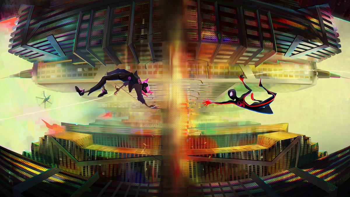 _YUl_IYA_'s tweet photo. Colorful echo
This time, I did something very colorful but harmonious. And that perspective almost made me lose my mind. But I think it was worth it.
#fanart #digitalart #Spiderman #SpiderManAcrossTheSpiderVerse #SpiderVerse #SpiderVersefanart #MilesMorales #illustration https://t.co/hVXmiwq73M