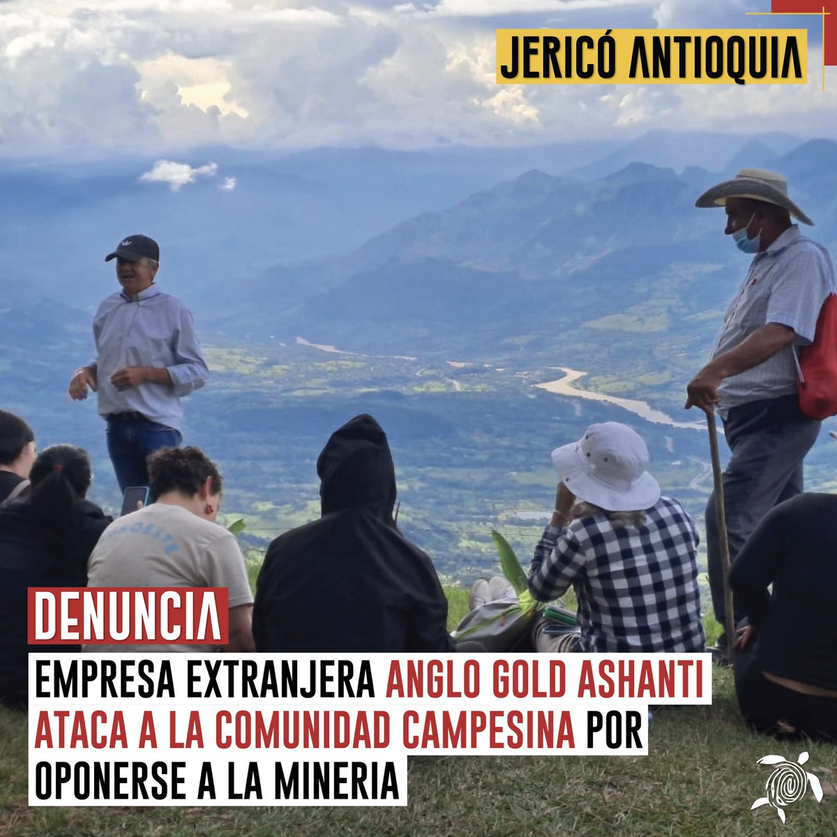 🔔 EN ESTE MOMENTO - Anglo Gold Ashanti acusa a 45 personas por oponerse a la explotación del territorio.

Exigen el desalojo y pago de multas millonarias a familias, buscando desarticular mediante el miedo, la expresión de rechazo de miles de personas que cuidan el territorio.