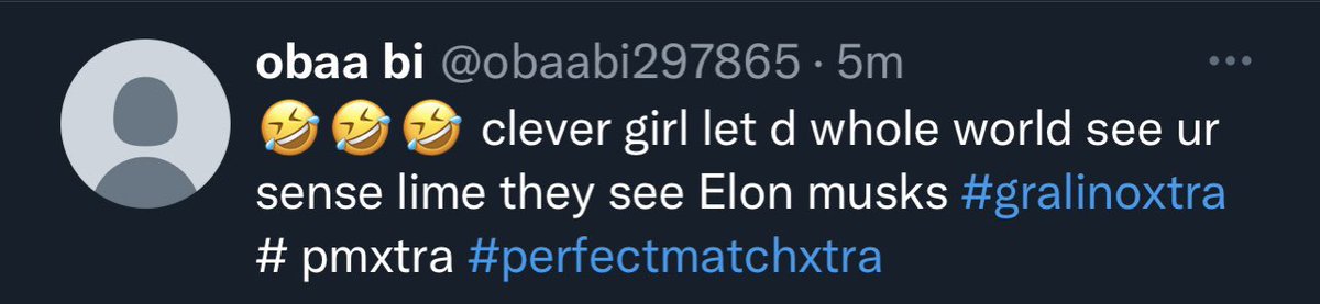 My Odogwu Gralino please you didn’t tell me Kobella fanbase are filled with illiterates 😆 is this Swahili, Spanish, Hausa or what 😂 no one should tell me this is English cos eeeeii 😂 Kobella please organize adult education for your fans #PerfectMatchExtra