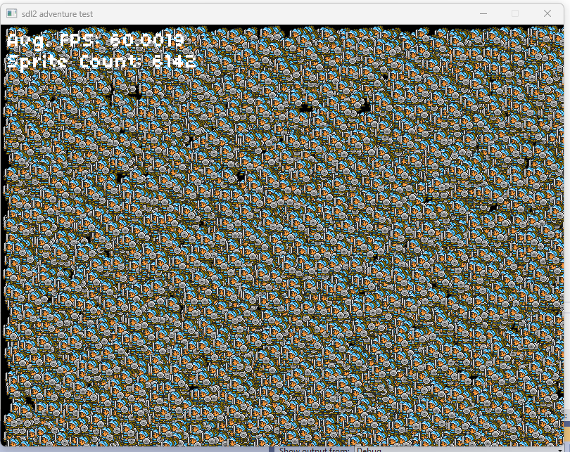 eyuzwa's tweet image. slapped together a basic 2d sprite test in SDL2 for some ideas I&apos;ve had forever. This is just straight up iterating from  array #screenshotsaturday #sdl2
6.1k (and climbing) paladins to the rescue!
