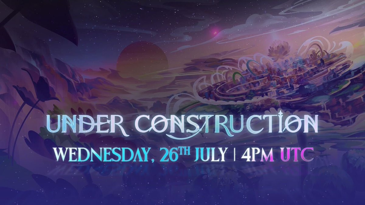 It’s that time again folks, 

Under Construction🔨,  episode 3 is just around the corner, 

Get those reminders set! 💫

(1/4)