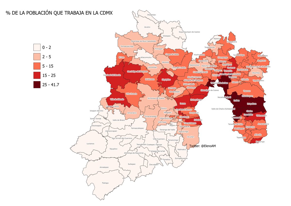 elenoam (@elenoam) on Twitter photo Mi intercambio con <a href="/Rat_Inside/">Sergio Andrade-Ochoa</a> me hizo preguntarme cuánta gente del EDOMEX trabaja en la CDMX, este es el resultado.
No hay nada de malo en trasladarse 30 km para ir al trabajo o la escuela. Lo malo es hacerlo en un transporte público insufrible, peligroso y lento. Mi intercambio con <a href="/Rat_Inside/">Sergio Andrade-Ochoa</a> me hizo preguntarme cuánta gente del EDOMEX trabaja en la CDMX, este es el resultado.
No hay nada de malo en trasladarse 30 km para ir al trabajo o la escuela. Lo malo es hacerlo en un transporte público insufrible, peligroso y lento.