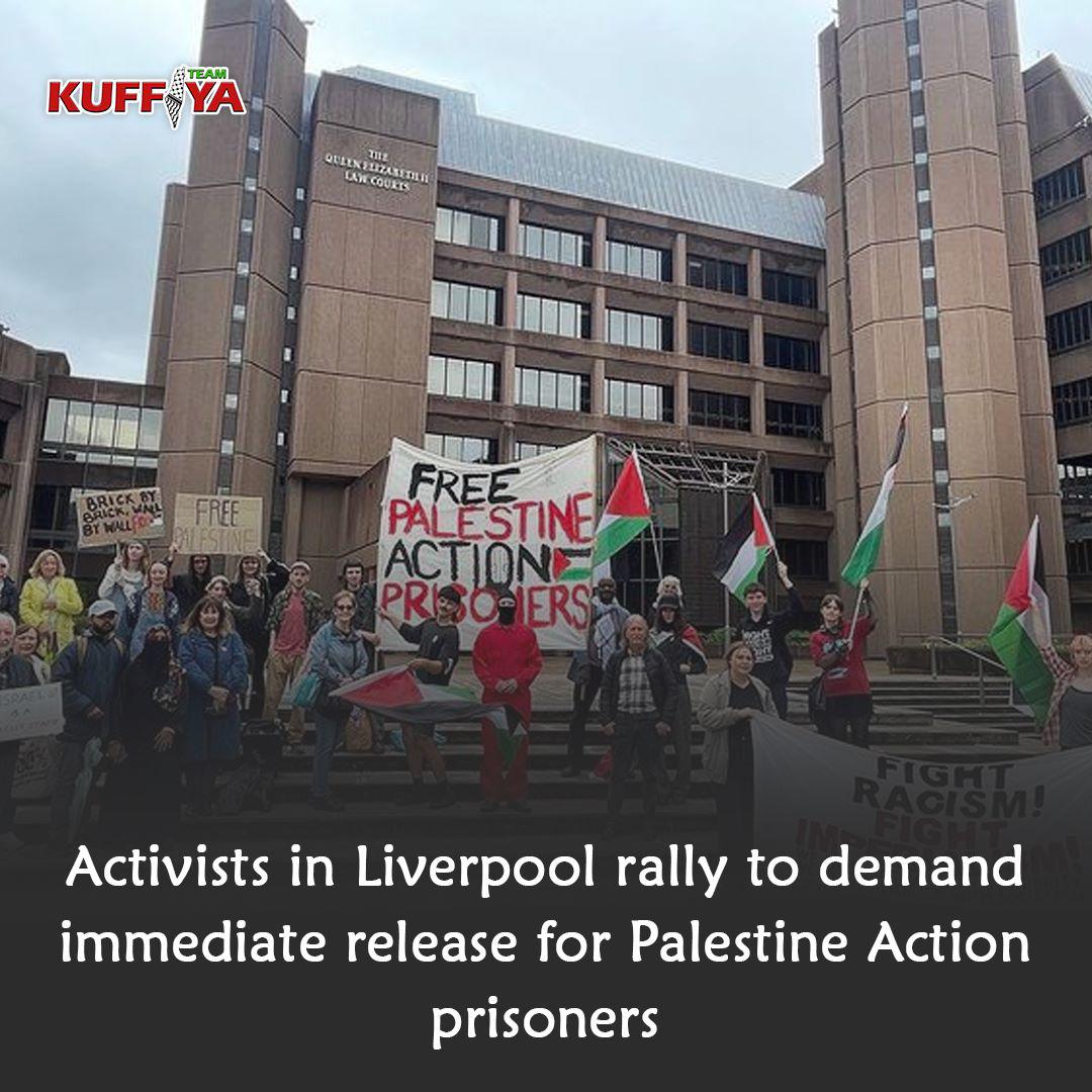 RT @ChrisHu34451470: Activists in Liverpool rallied to demand an immediate release for Palestine Action prisoners. https://t.co/v0L1HrP0N8