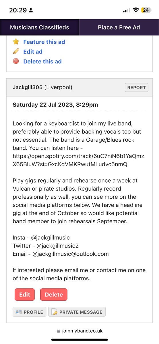 LOOKING FOR A KEYBOARDIST PLEASE RETWEET